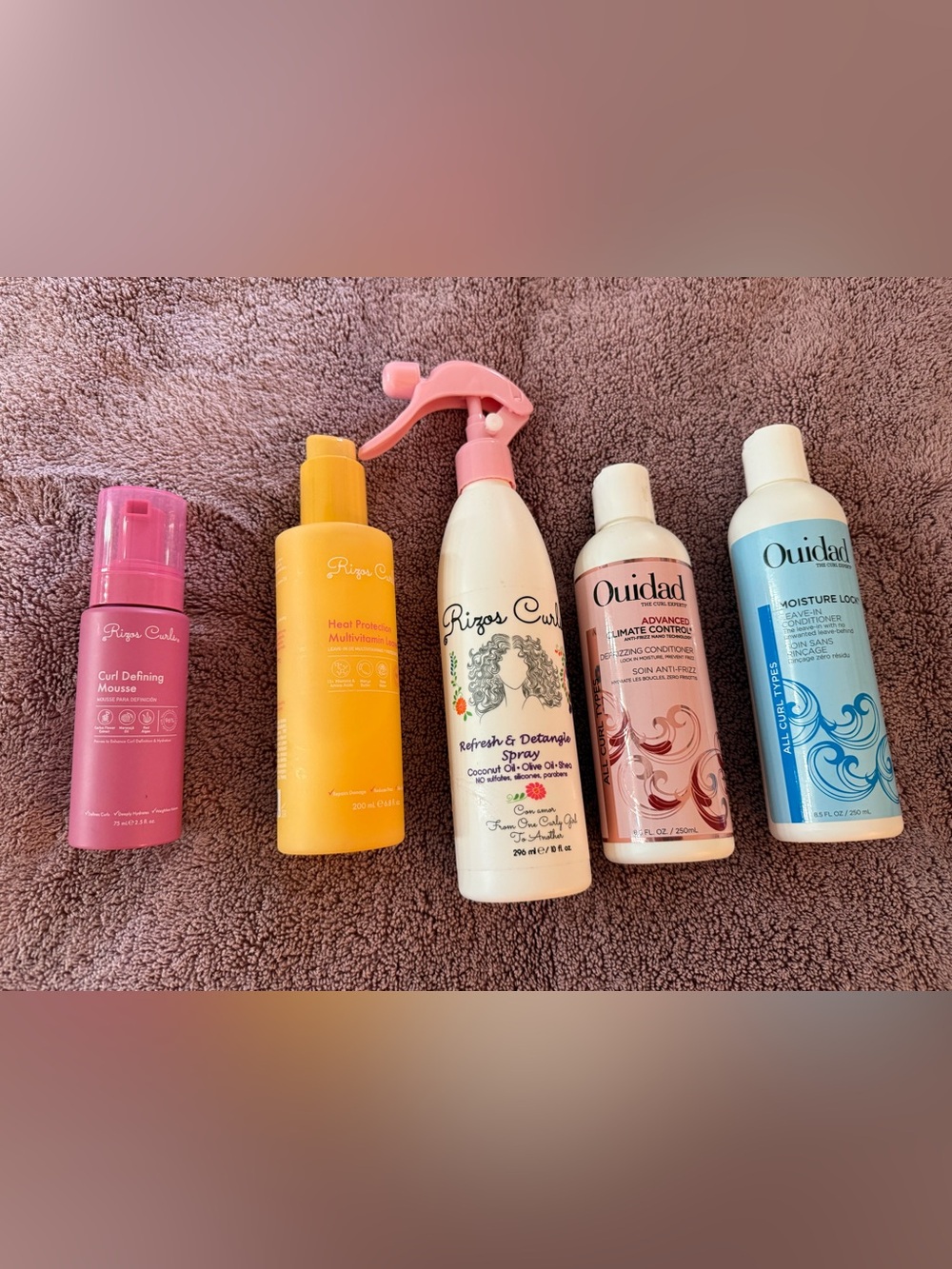 Rizos Curls + Ouidad Curly Hair Care Bundle – 5 Products – Like New